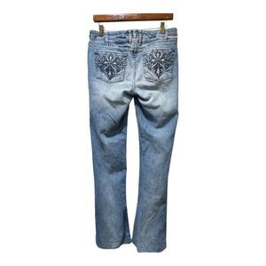 J & Company Jeans Bootcut Mid-Rise Cross Embroidered Stud Pockets Women’s 30X30